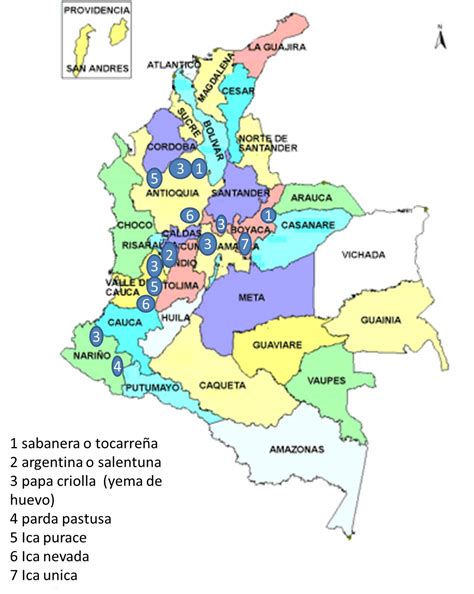 Mapa de colombia con todos sus departamentos - Imagui