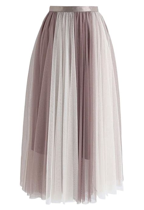 Buy JANAK Girl's Double Colour net Fabric midi Skirt (Brown and of ...