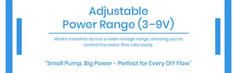 NEXT GEEK Mini DC Water Pump Kit, 3-9V Waterproof Project Pump with ...