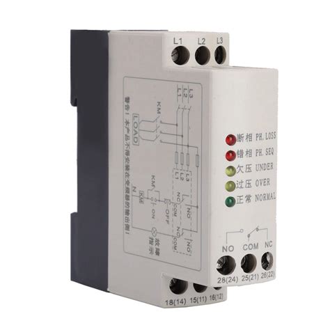 Buy JVRD-380 Overvoltage Undervoltage Phase Sequence Protection Relay ...