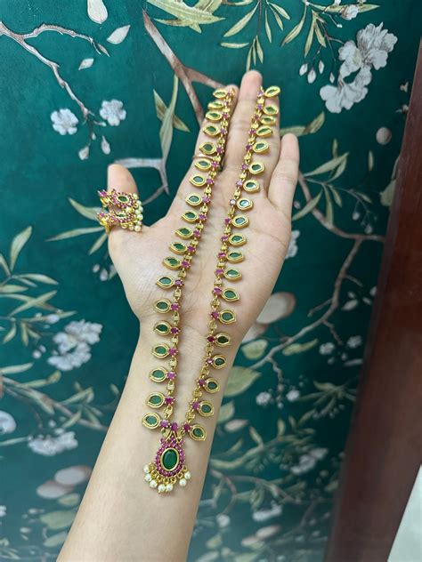 Deeksha Palakka Fusion Necklace Long – Ohbyozy