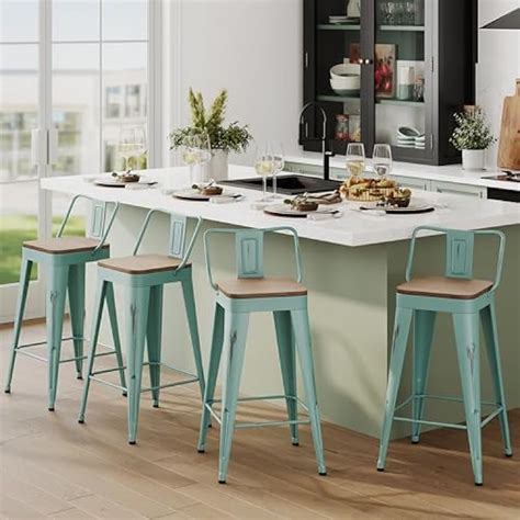 Andeworld Bar Stools Set of 4 Counter Height Stools India | Ubuy