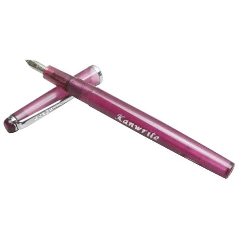 Kanwrite Apex - Fine Nib Regular - Pink Crystal Body Fountain Pen Model ...