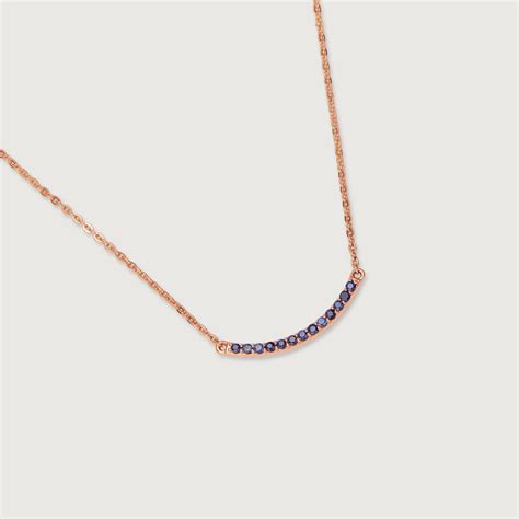 Ethereal Horizon 18KT Gold & Sapphire Pendant with Chain