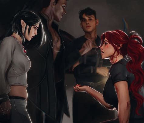 Amren, Rhysand, Azriel, Bryce 🌟 | Crescent city, A court of mist and ...