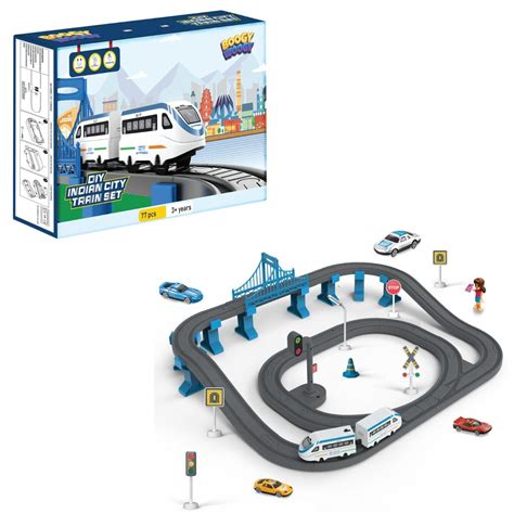 Buy HEYCANDY DIY Indian City Train Magnetic Connectors DIY Assembly ...