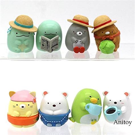 Buy SAMANIS Sumikko gurashi Cute Polar Bear Penguin Lizard Cat Doll PVC ...