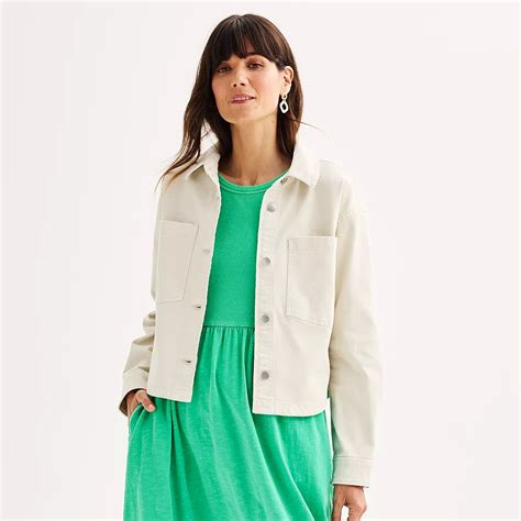 Women's Sonoma Goods For Life® Premium Cropped Shacket