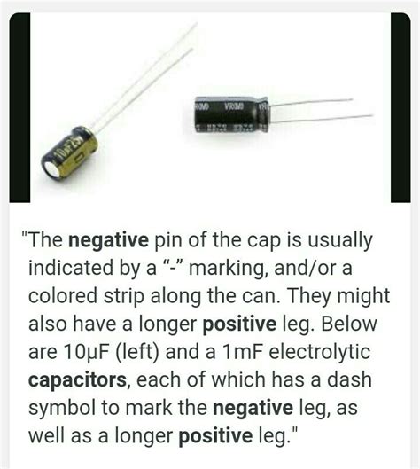 How to know the positive and negative of a capacitor? - Brainly.in