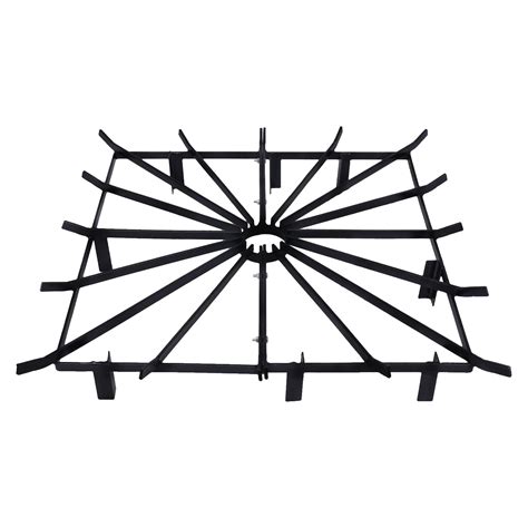 Buy SHIOUCY 32in Square Fire Grate Log Grate, Fire Pit Firewood Grates ...