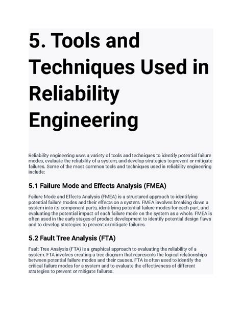 Image result for Reliability Engineering Tools