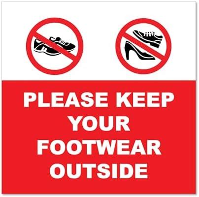 SIGN EVER Please Keep Your Footwear Outside Sign Boards Office Bank ...