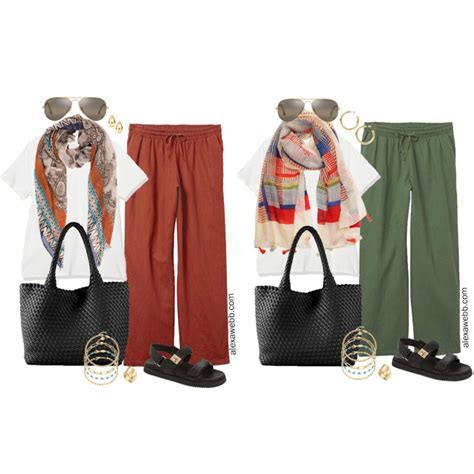 Plus Size Amazon Linen Pants Outfits - Alexa Webb