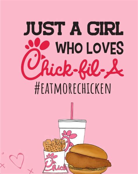 Just a Girl Who Loves Chick-fil-A Poster