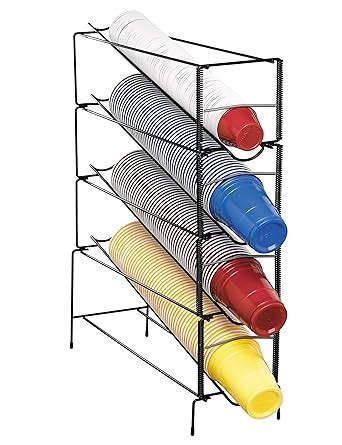 Dispense-Rite WR-CT-4 Four Section Countertop Vertical Wire Rack Cup ...