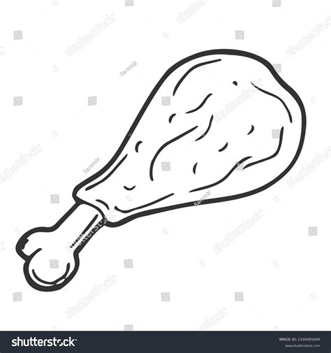 Chicken Drumstick Drawing