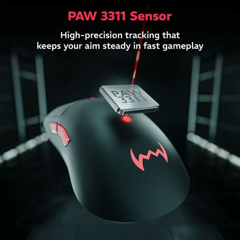 daWg Slay 50 Wireless & Bluetooth Gaming Mouse - PAW 3311 Sensor