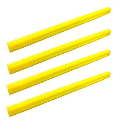 INVENTO 4Pcs (Pack of 4) Plastic Rack Gear 82 Teeth 15" inch (381 mm ...