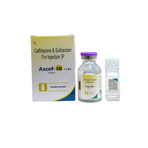 AXCEF-SB 1.5 INJECTION Axter Pharmaceuticals Pvt. Ltd.