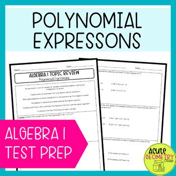 Image result for Polynomial Expressions Worksheet