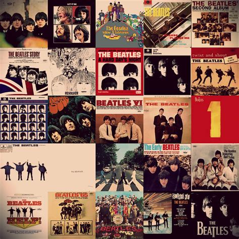 Iconic Album Covers by The Beatles
