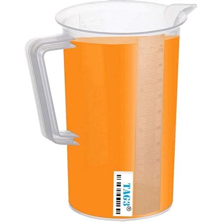 Buy TAG3 ® Professional Plastic Measure Jar Cup Glass for Kitchen ...