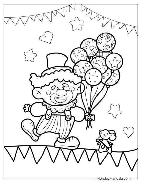 20 Circus & Carnival Coloring Pages (Free PDF Printables)