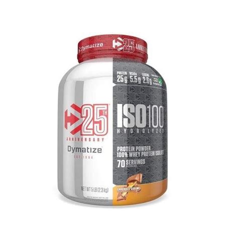 Dymatize ISO 100 Protein Hydrolyzed Protein Powder, 5lb Gourmet Chocol ...