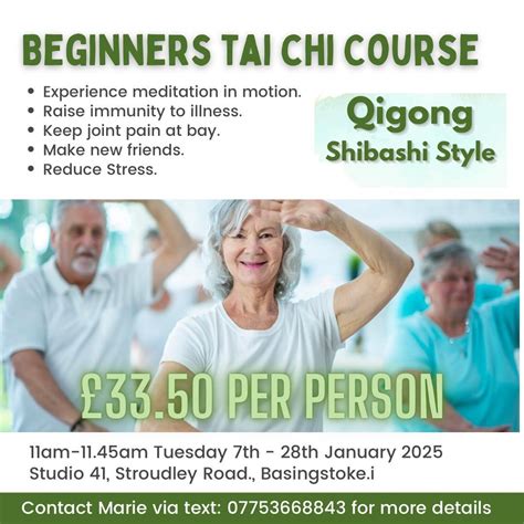 Beginners Tai Chi: Four Week Course, Ground Floor Suite, BMS HOUSE ...