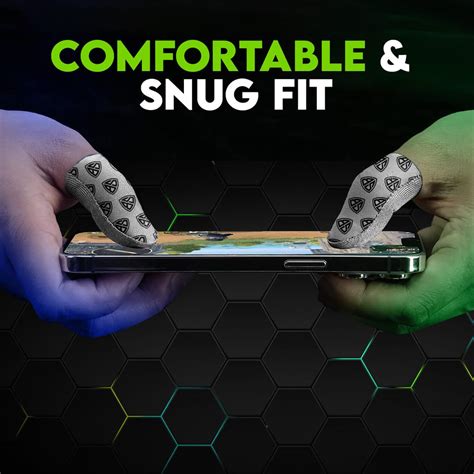 SpinBot Silver-Cloth Thumb & Finger Sleeves for Pubg, Free Fire, COD M