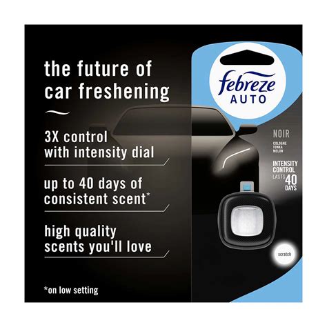 Buy Febreze Auto Air Freshener Vent Clip, Noir Scent, 1 ct from Dollar ...