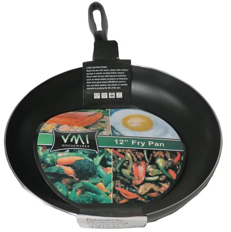 Buy VMI Housewares C-01330 Frying Pan, 12-Inch, Black Online at Low ...