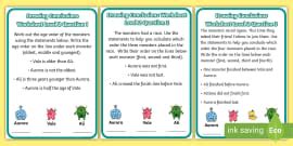 Logical Thinking - Drawing Conclusions with Monsters Level 1 Worksheet