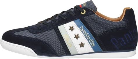 Pantofola d'Oro IMOLA Canvas Sneakers Veterschoen Heren COGNAC ...