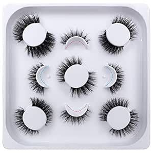 Buy CALAILIS False Eyelashes - Natural Look 7-Pack Cat Eye Lashes Manga ...