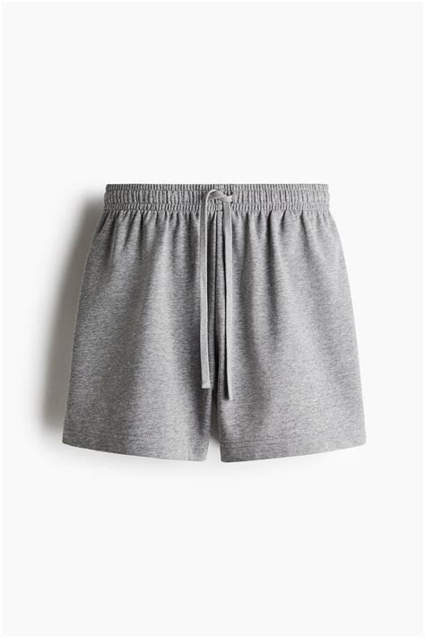 Loose-fit sweatshorts - Grey marl - Ladies | H&M IN
