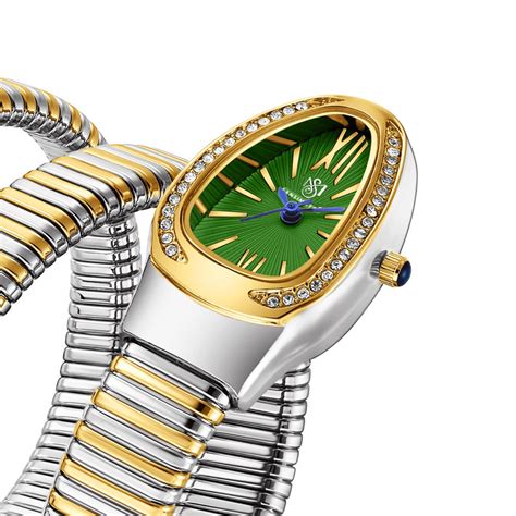 Sansi Mayo Cobra Watch -Two Tone Silver Gold (Green Dial) – SansiMayo