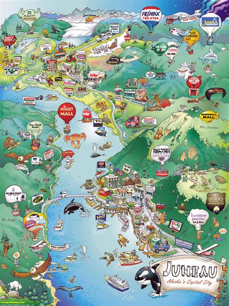 Map of Juneau, Alaska