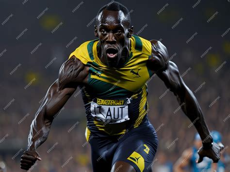 Premium AI Image | Usain Bolt