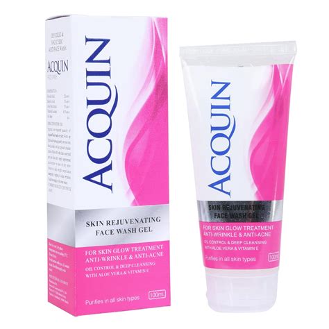 ACQUIN Glycolic & Salicylic Acid Face Wash with Alovera & Vit. E for ...