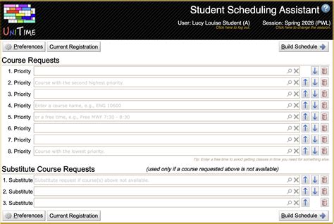 Student Scheduling Assistant