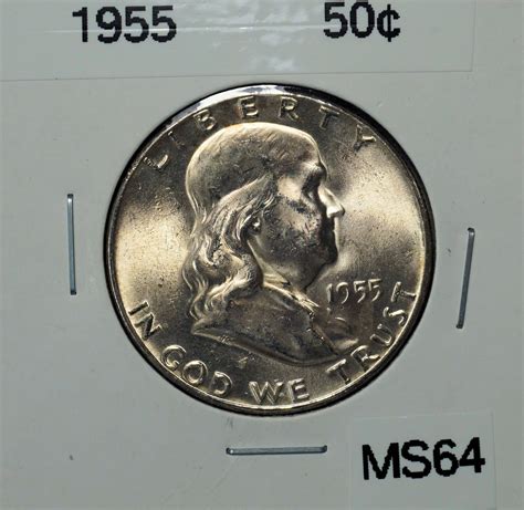 1955 Franklin Half Dollar - For Sale, Buy Now Online - Item #555796