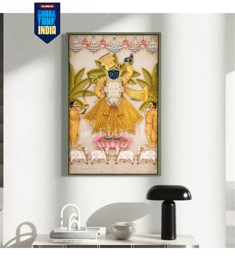 Lord Shreenath Ji Pichwai Canvas Giclee Print