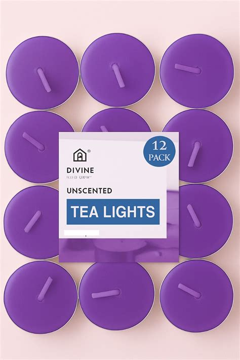 Scented Tea Light Candles – Pack of 12 | Smokeless & Slow-Burn – Divine ...
