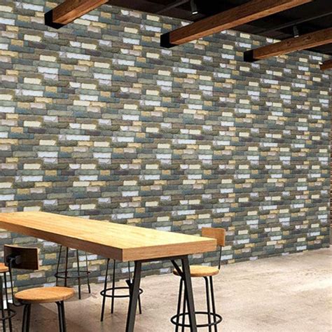 Jaamso royals Multicolor Matte Stone self adhesive wallpaper – JAAMSO ...