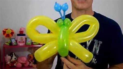 气球造型蝴蝶长条气球魔术气球造型教程