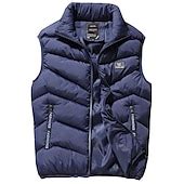 Men's Puffer Vest Gilet Hiking Thermal Warm Packable Breathable Winter ...