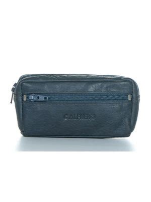 Buy Calfnero Slim Zip Coin and Key Pouch-Navy Blue Online