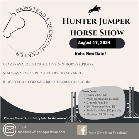 Newstead Equestrian Center Hunter Jumper Horse Show, 7579 Maple Rd ...
