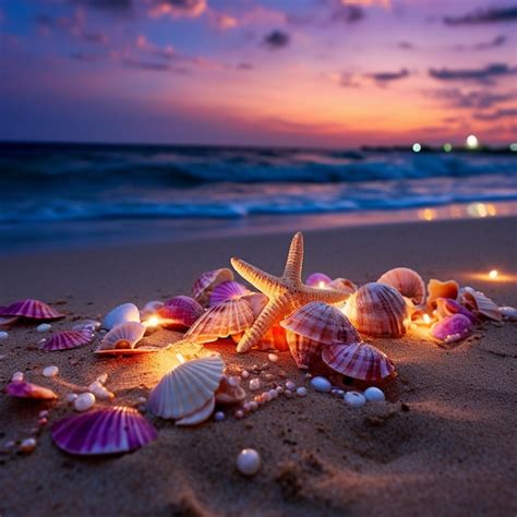 Image result for Sea Shells Beach Scenes